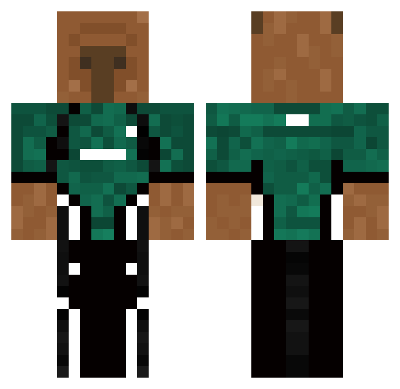 __Javii__ Minecraft skin, front and back view