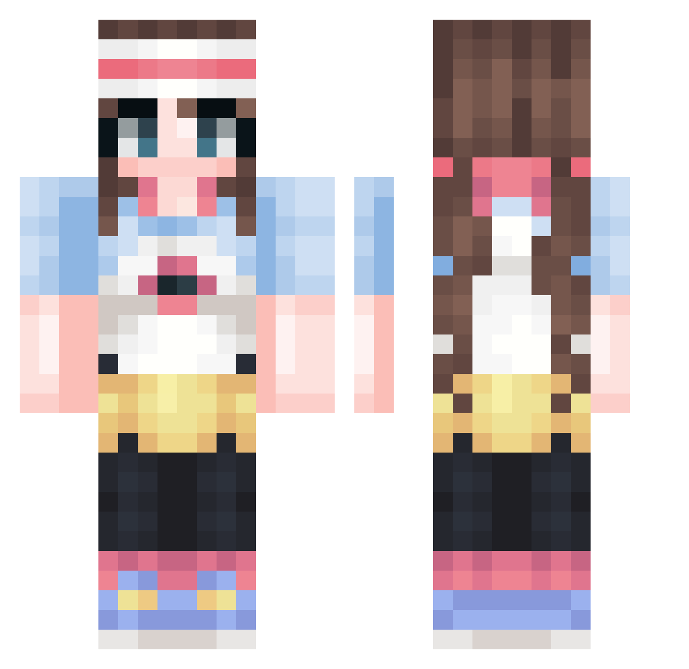 anoyatyllis0 Minecraft skin, front and back view