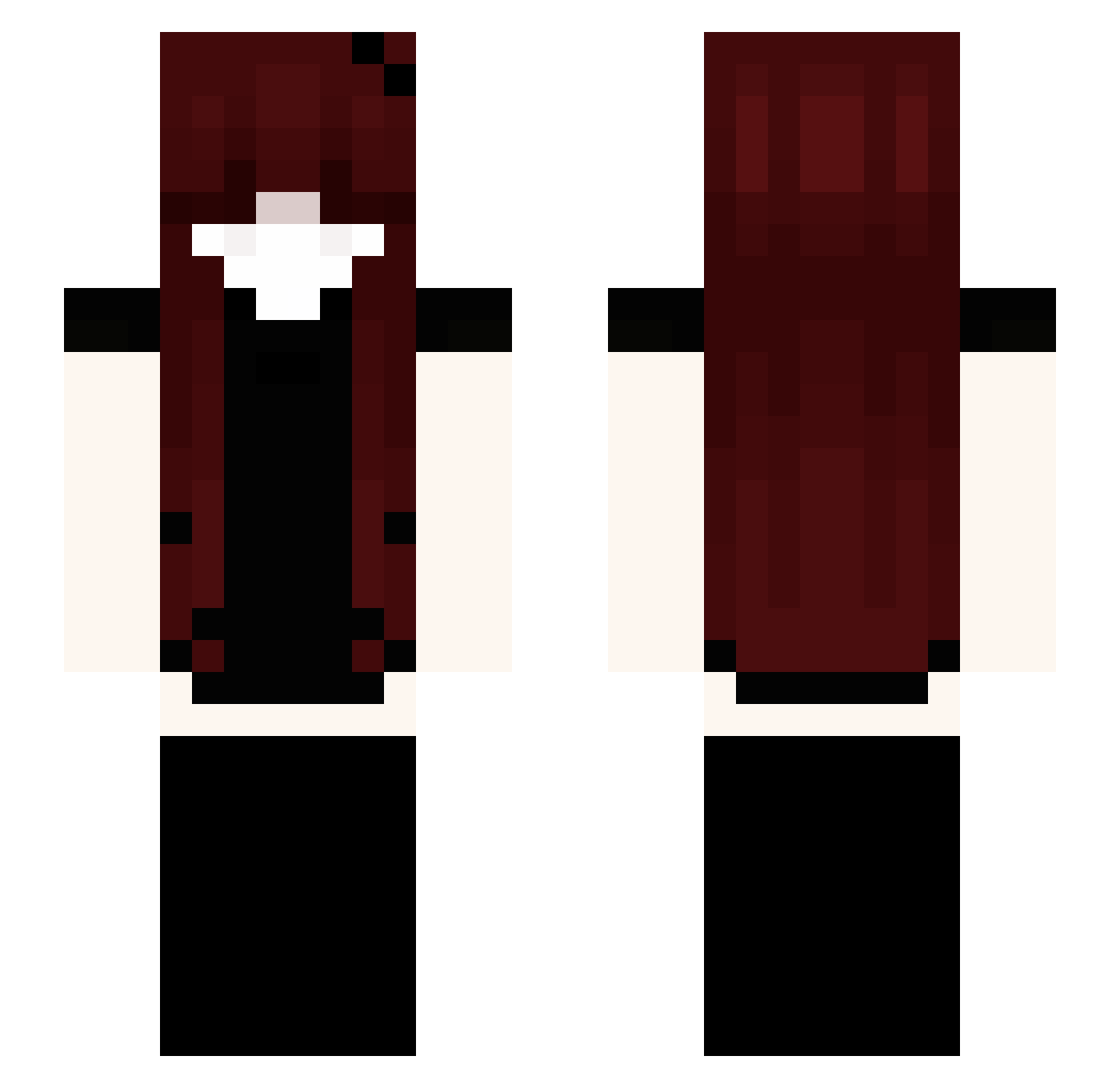 Tavo0VT Minecraft skin, front and back view