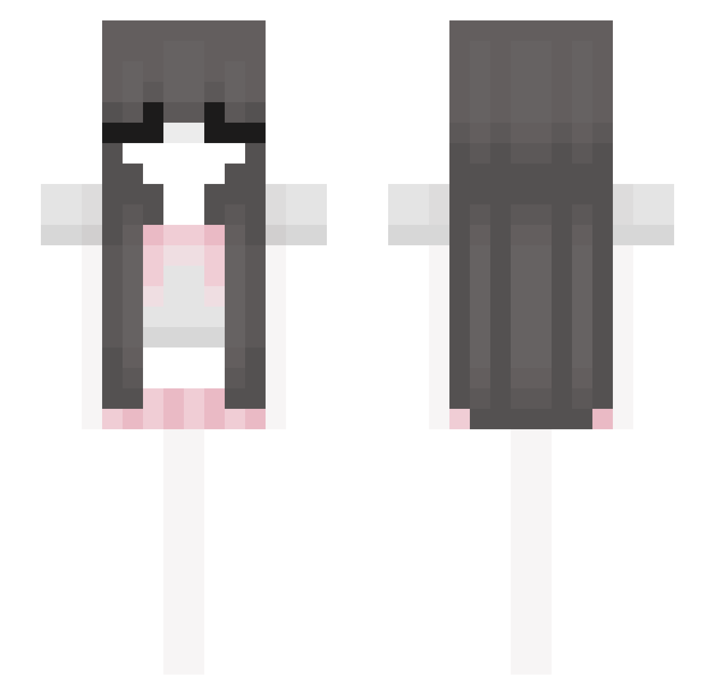 funionss Minecraft skin, front and back view