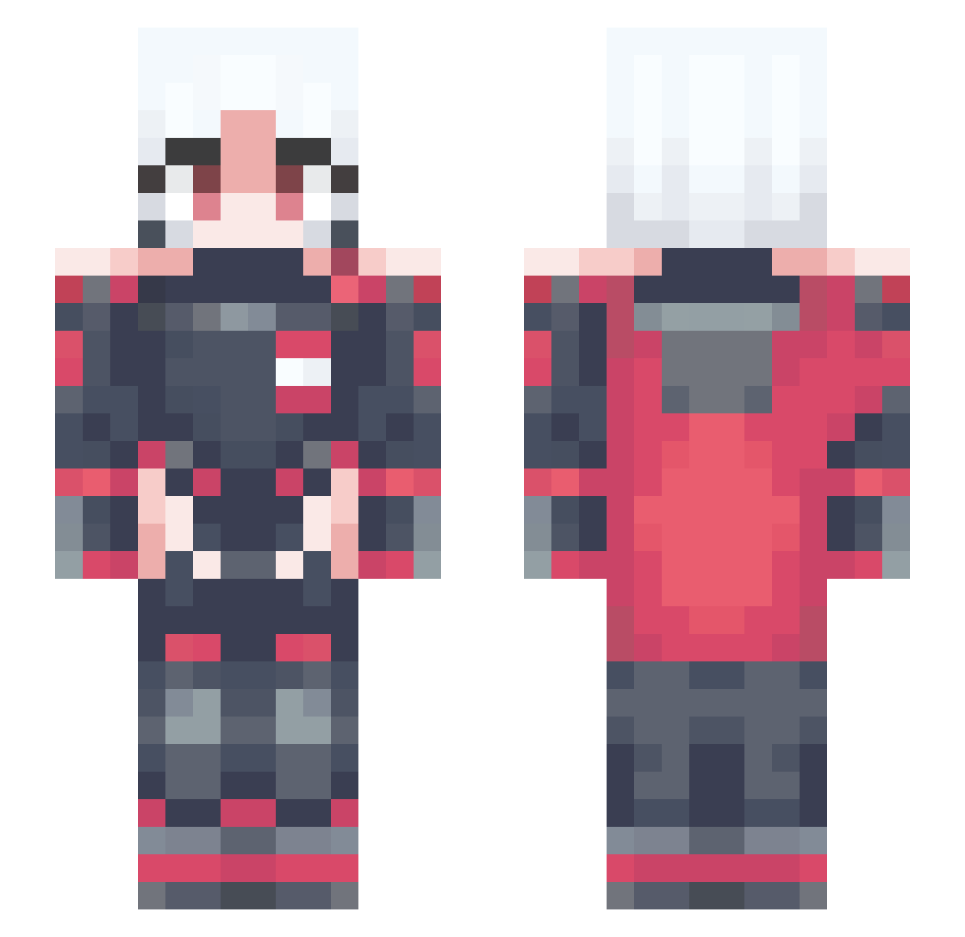 SummerHope69 Minecraft skin, front and back view