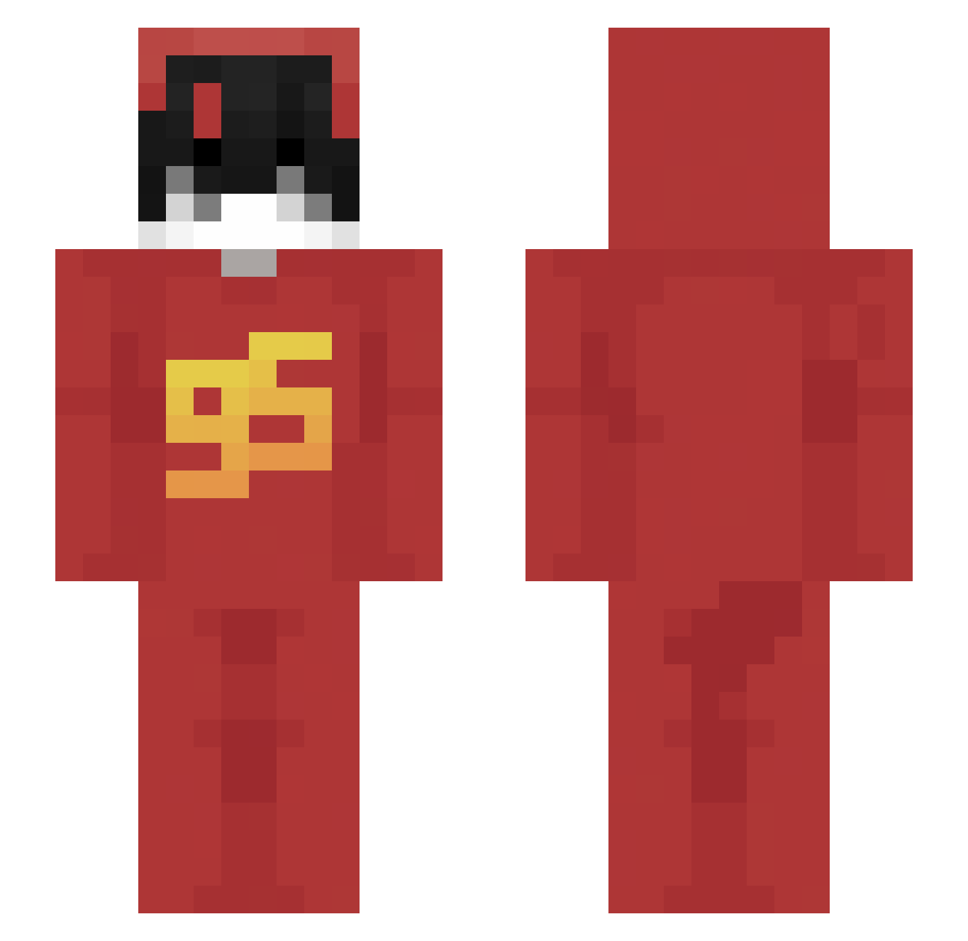 KansuFanDePawis Minecraft skin, front and back view