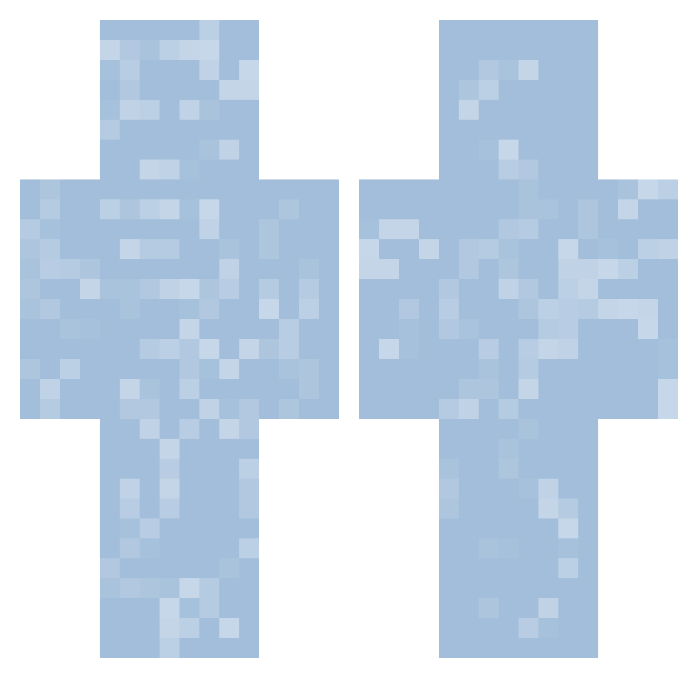 MRFROSTYLC Minecraft skin, front and back view