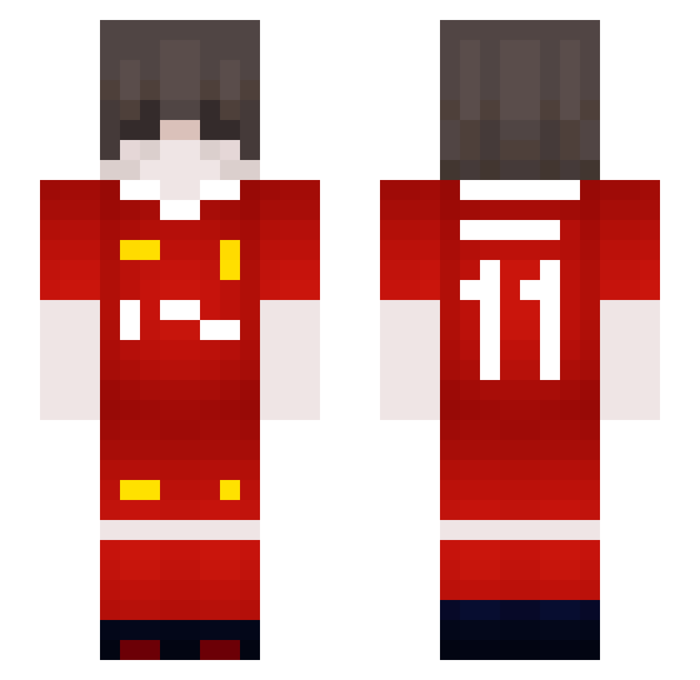 KetInjector Minecraft skin, front and back view