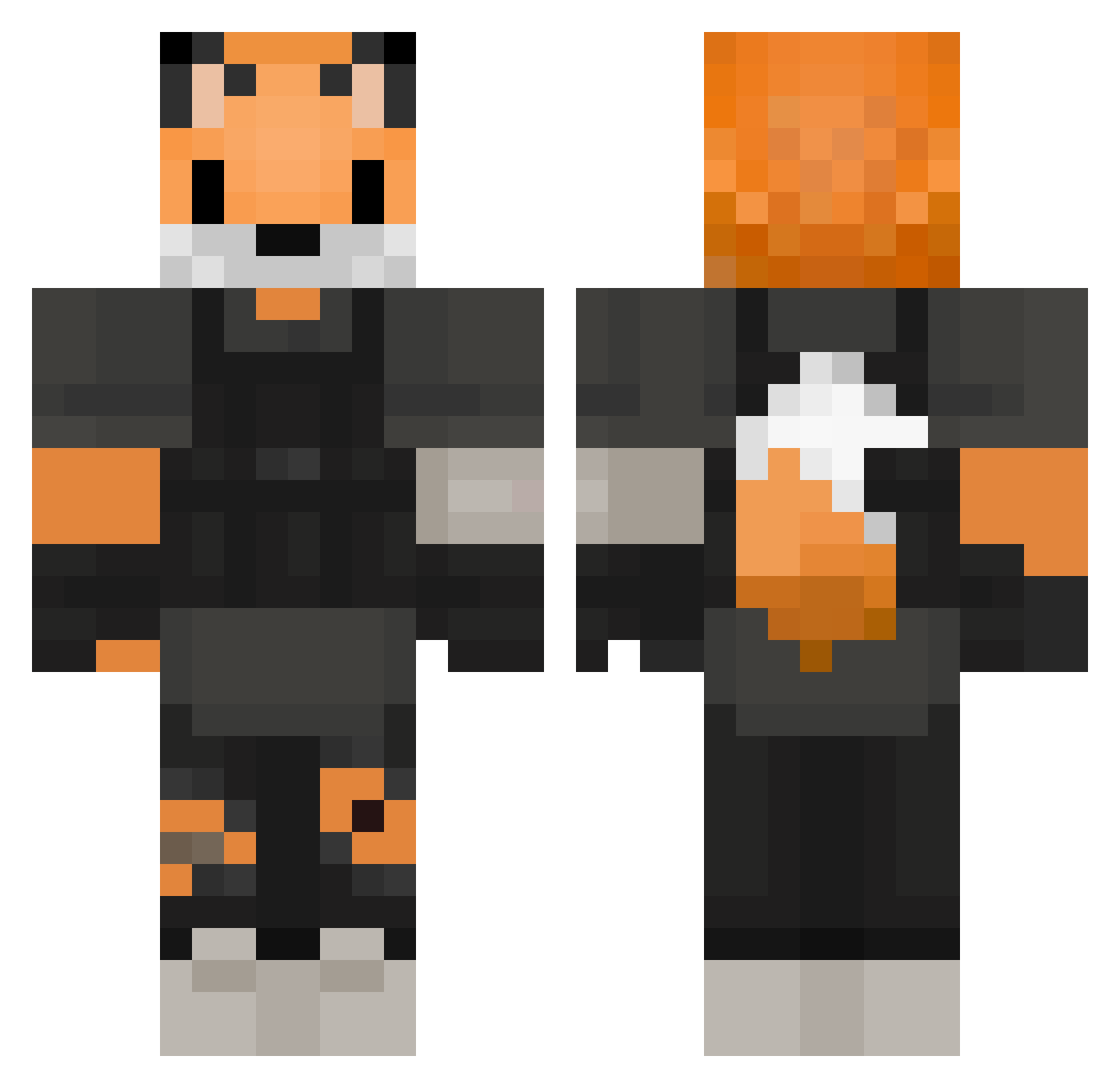 Crg_11 Minecraft skin, front and back view