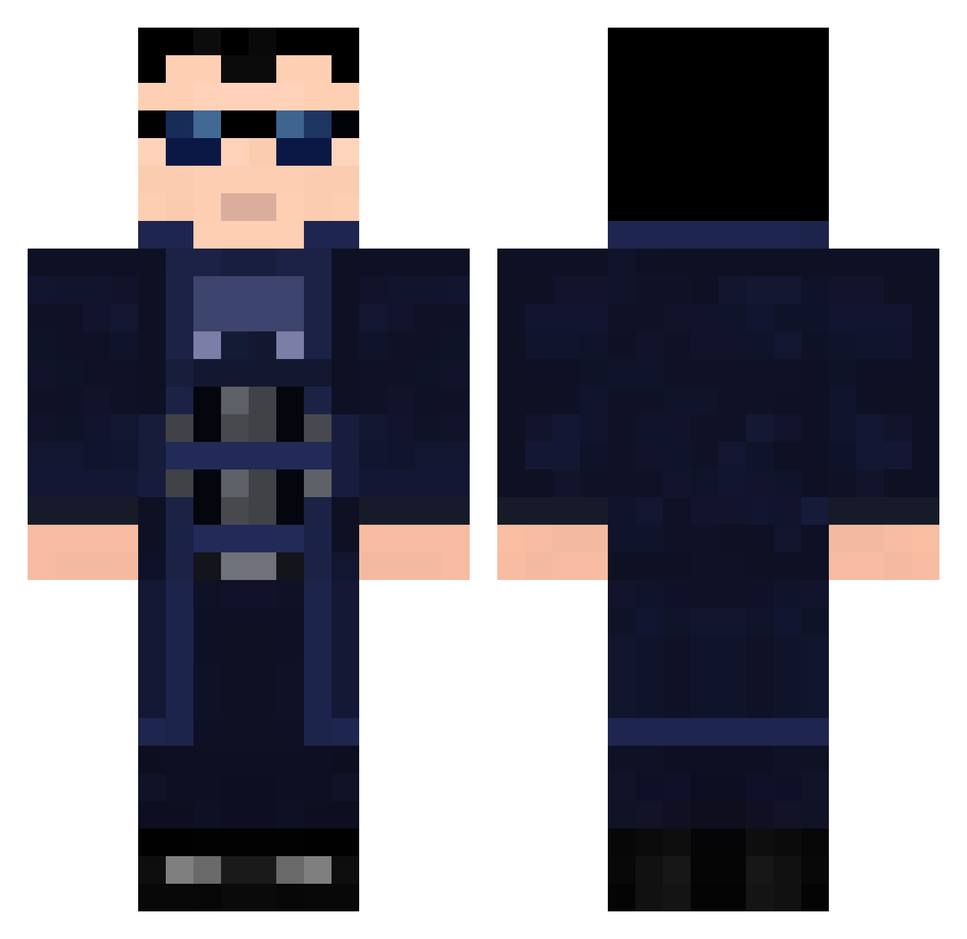 Debik_0092 Minecraft skin, front and back view