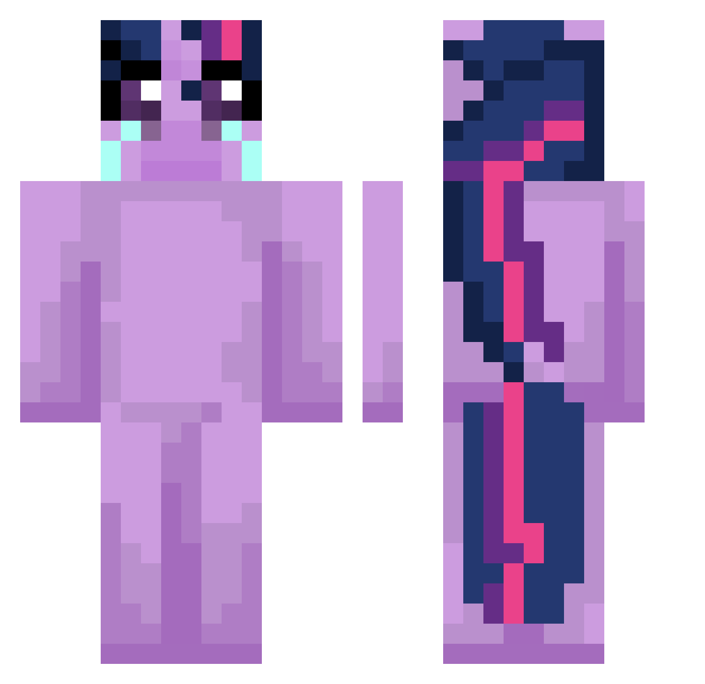 wiecznie_glodny Minecraft skin, front and back view