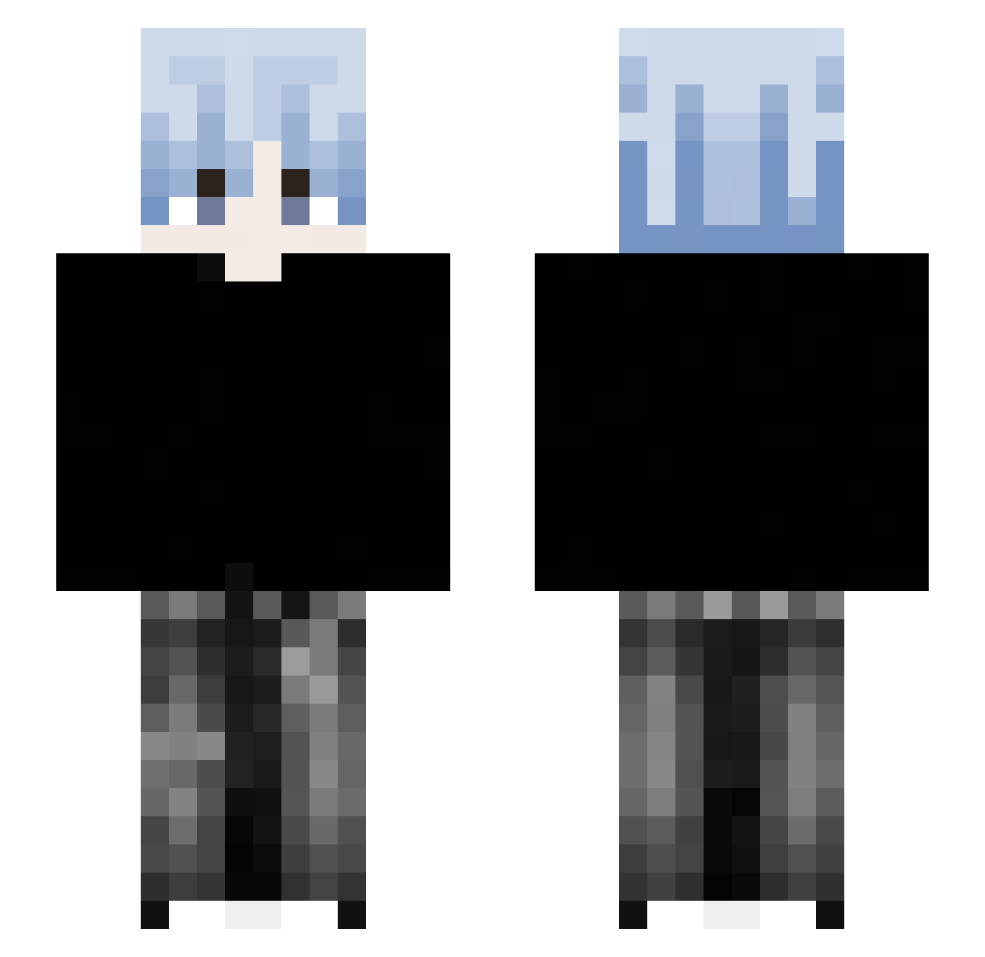 zyukiiii Minecraft skin, front and back view