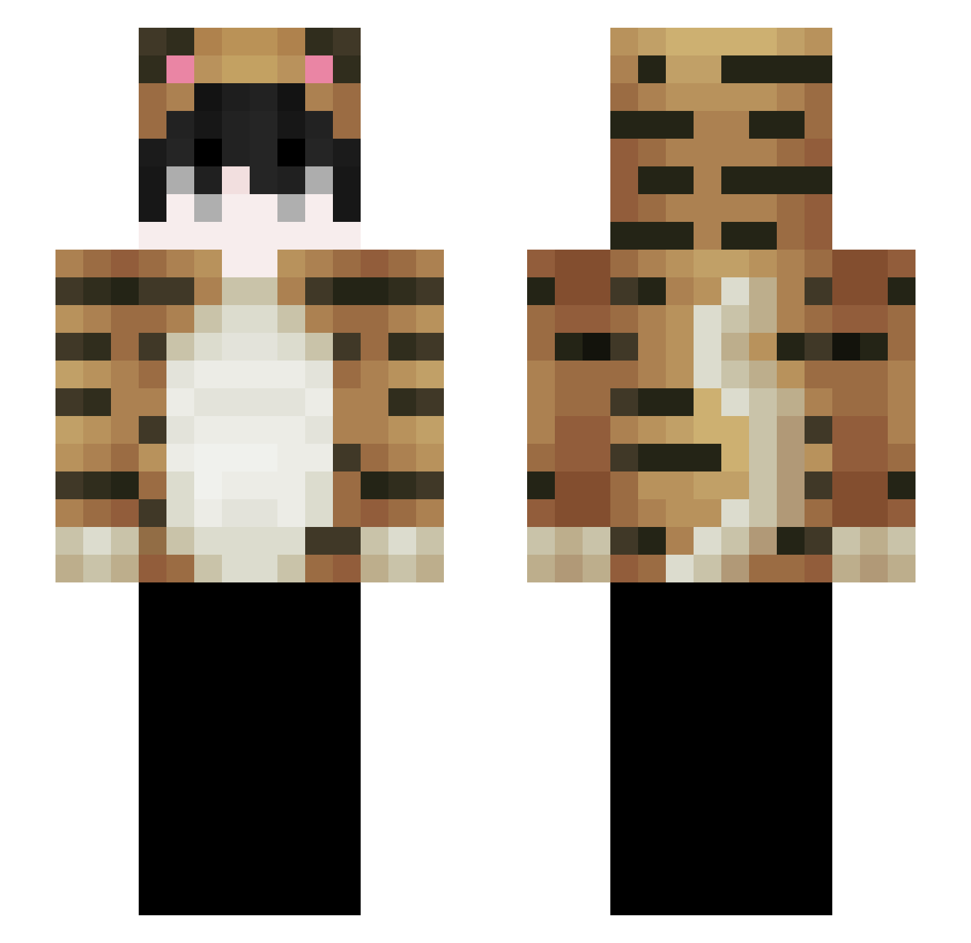 HuyNguyen_ Minecraft skin, front and back view
