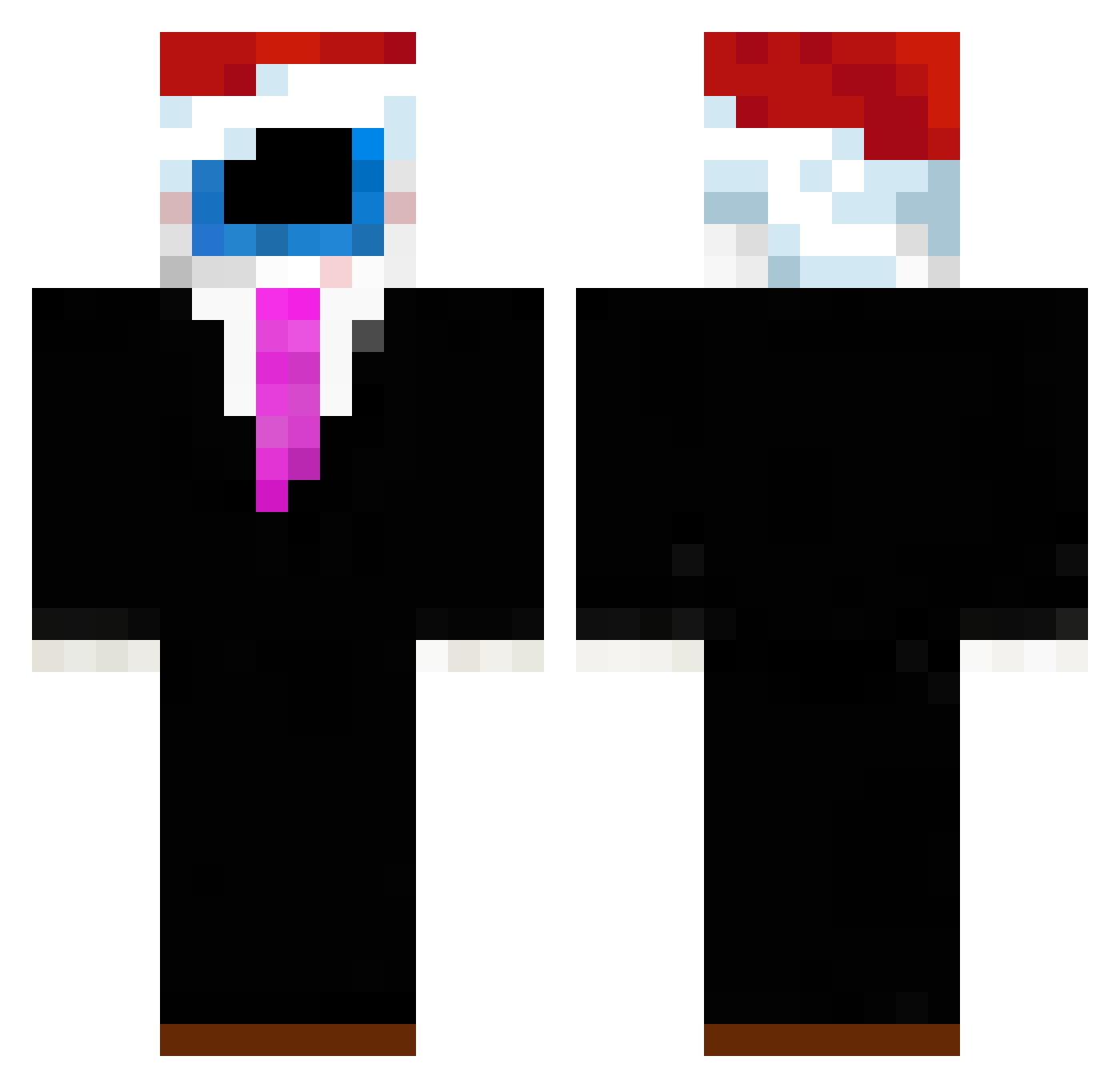 kabalas Minecraft skin, front and back view