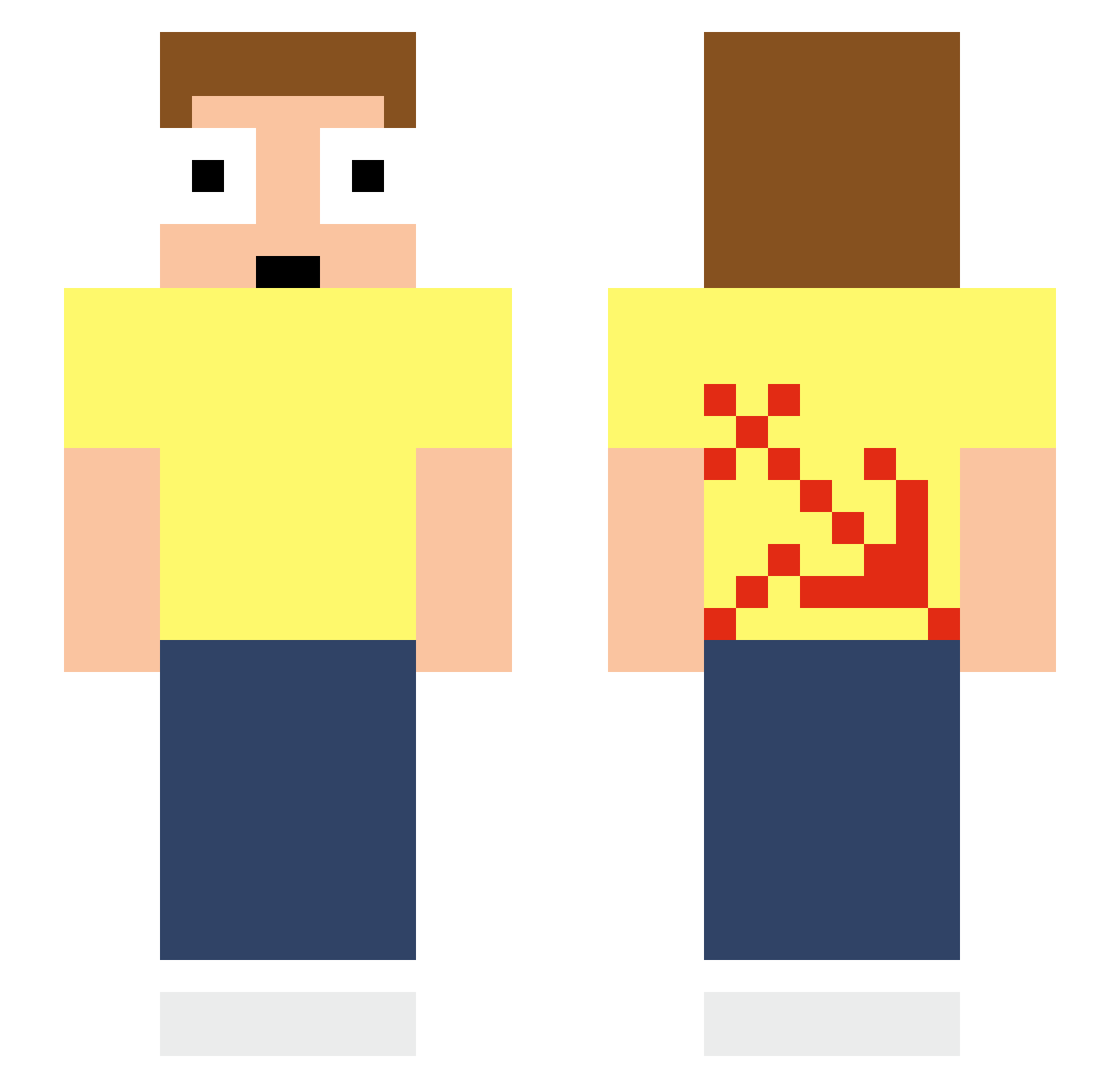 jameson32 Minecraft skin, front and back view