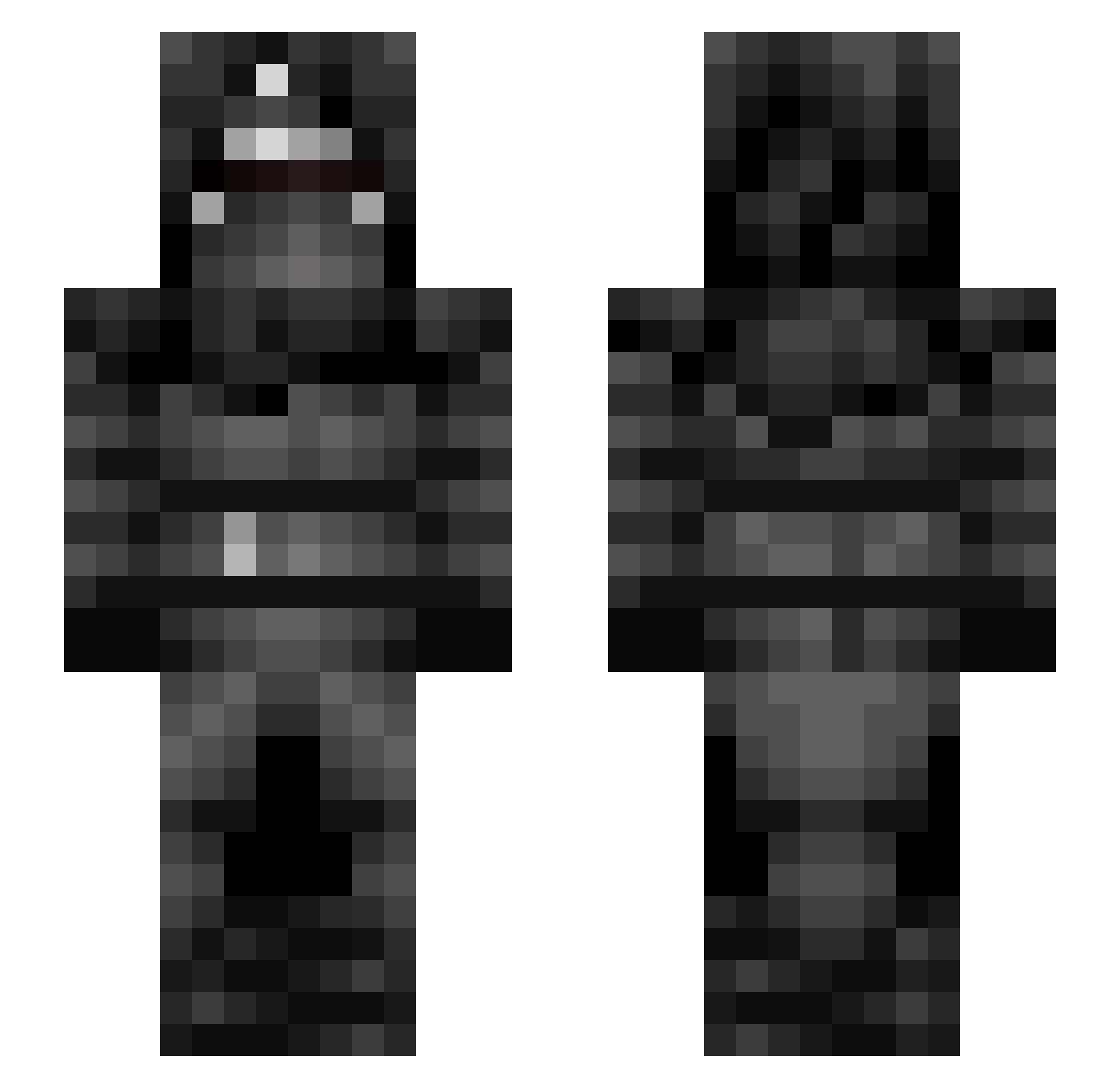 monkeyrylee08 Minecraft skin, front and back view