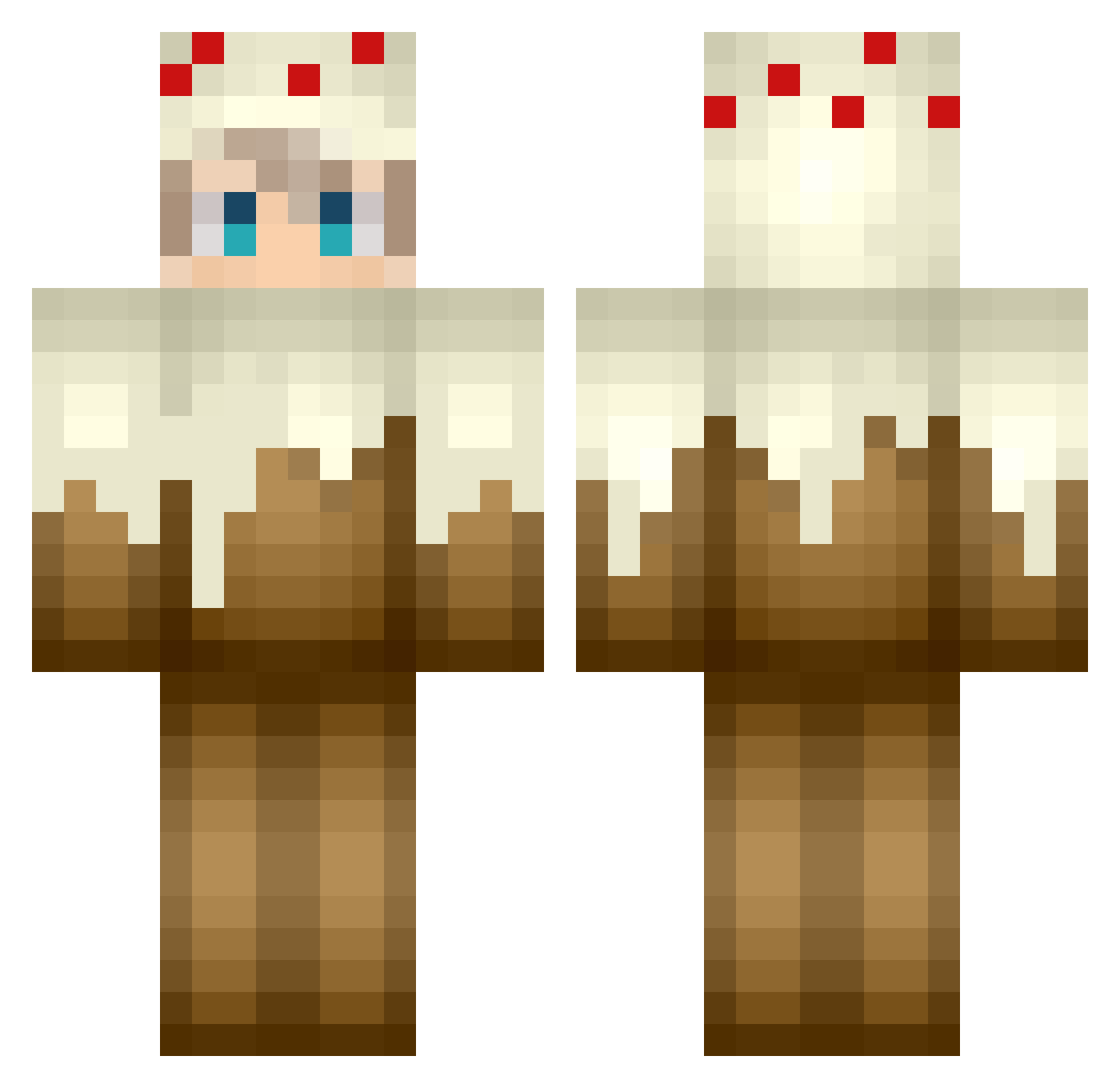 Kuchen_junge Minecraft skin, front and back view