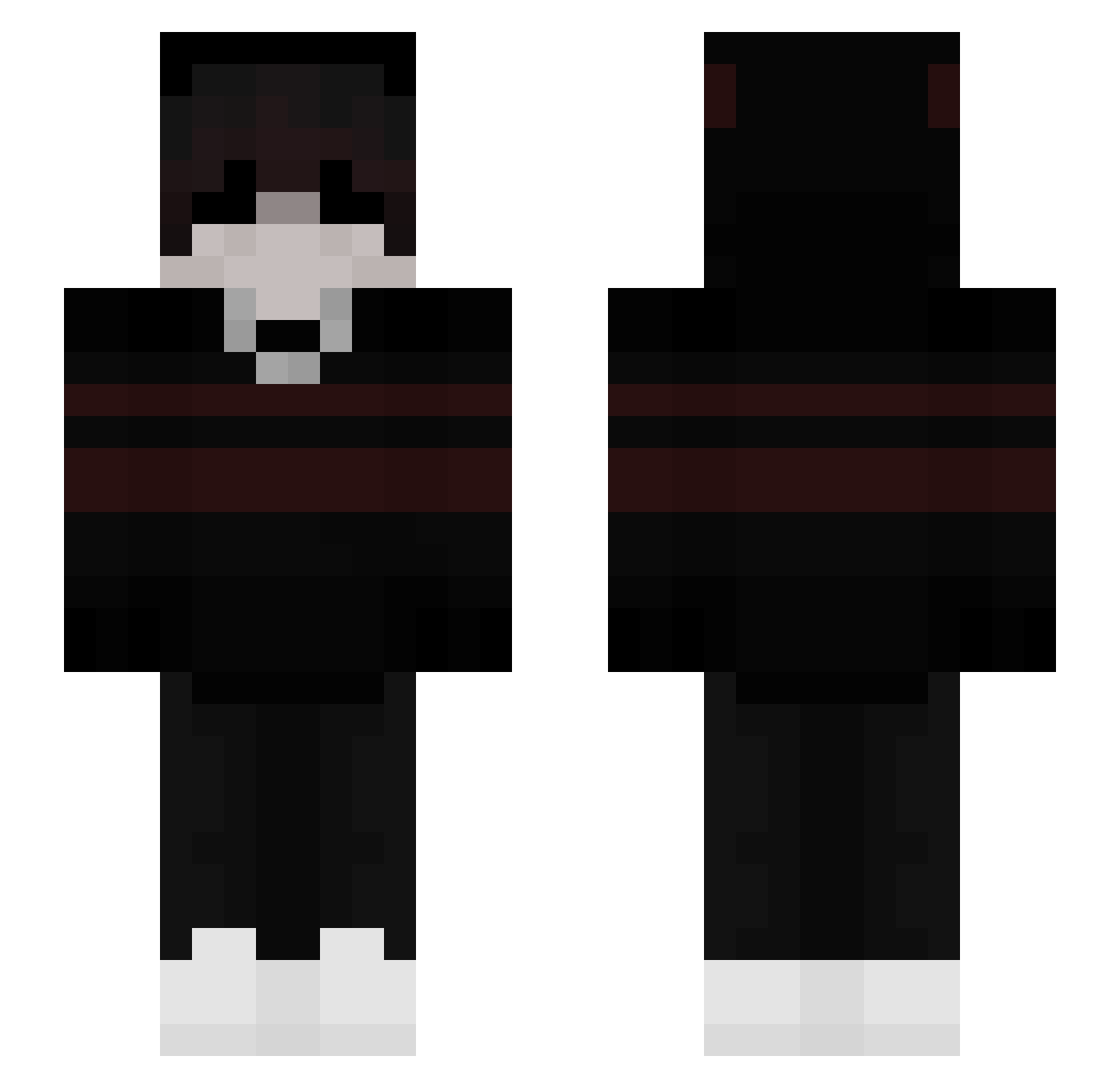 BigManJery Minecraft skin, front and back view