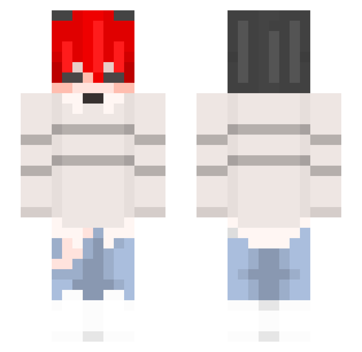 Pyychi Minecraft skin, front and back view