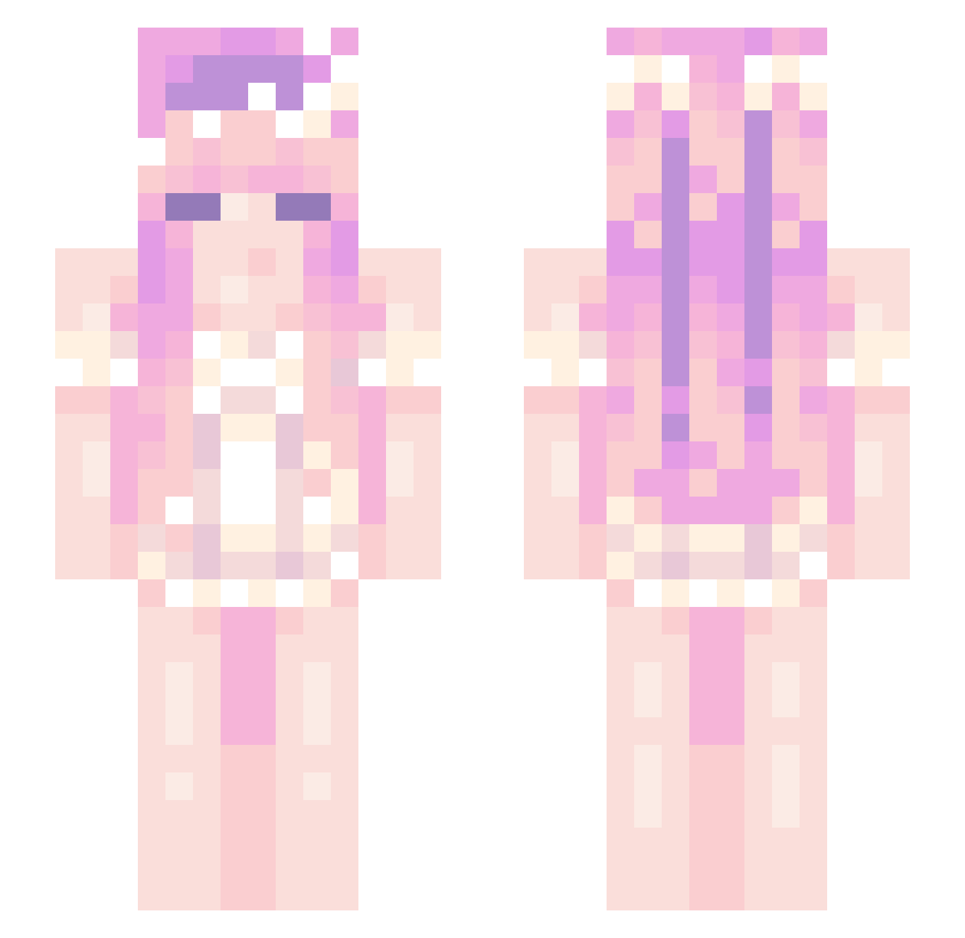 ssophiasp_ Minecraft skin, front and back view