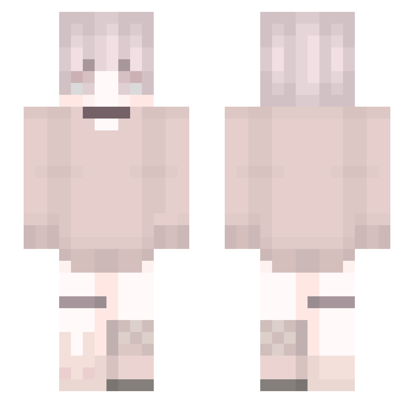 Renji_akairo Minecraft skin, front and back view