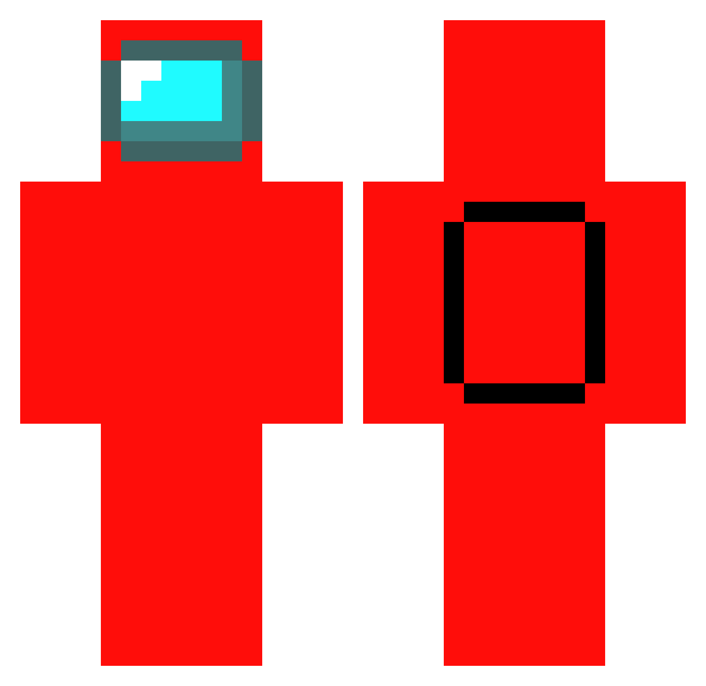 SPEEDKRIZ Minecraft skin, front and back view