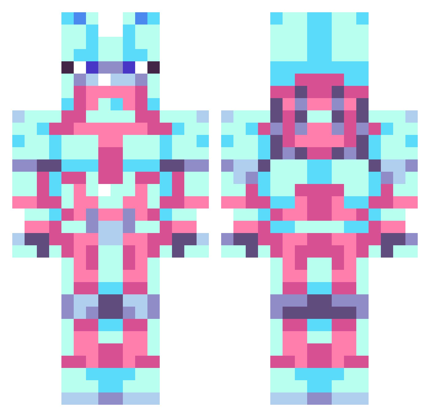 The_deal055 Minecraft skin, front and back view