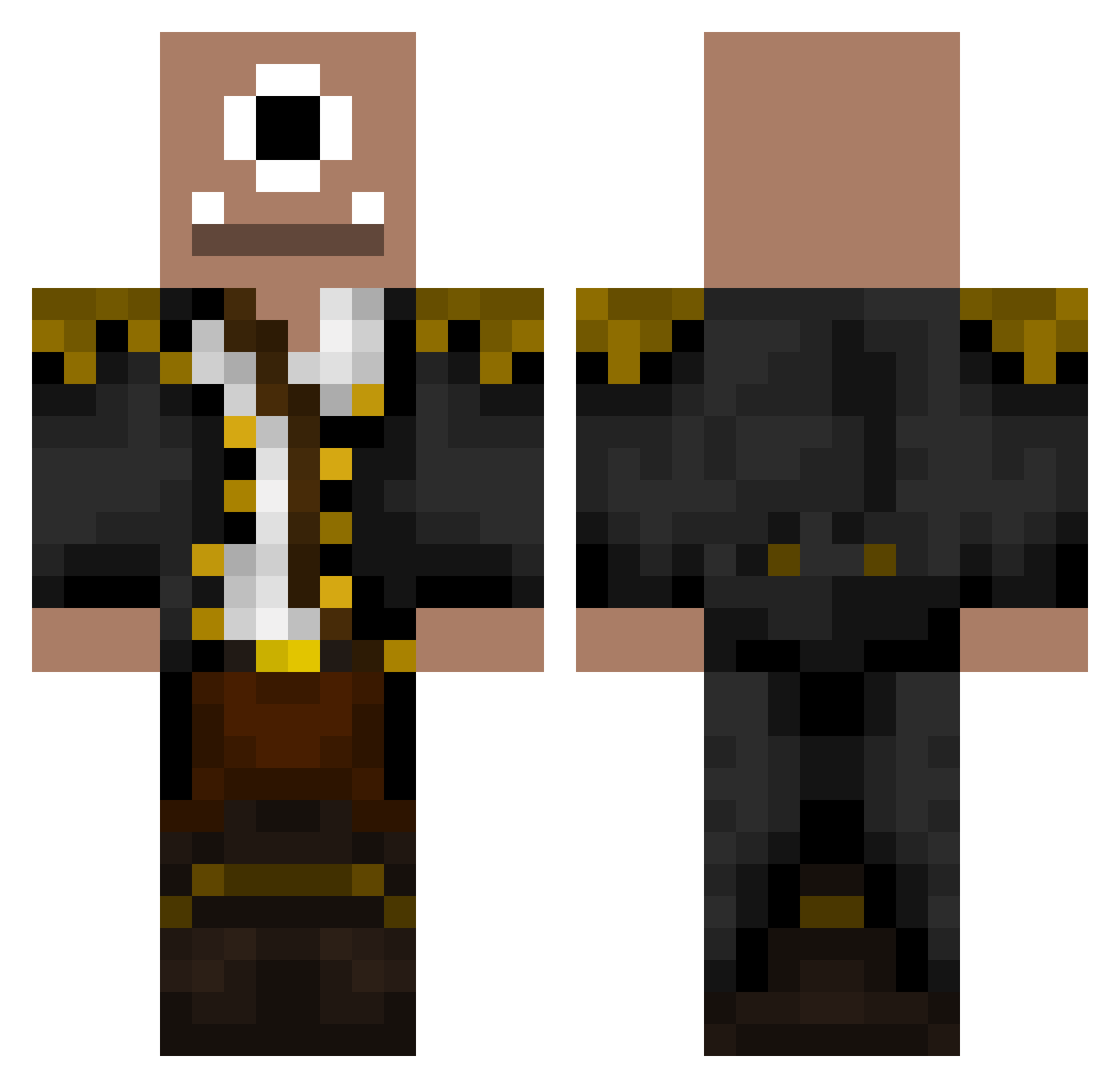 viktor59 Minecraft skin, front and back view
