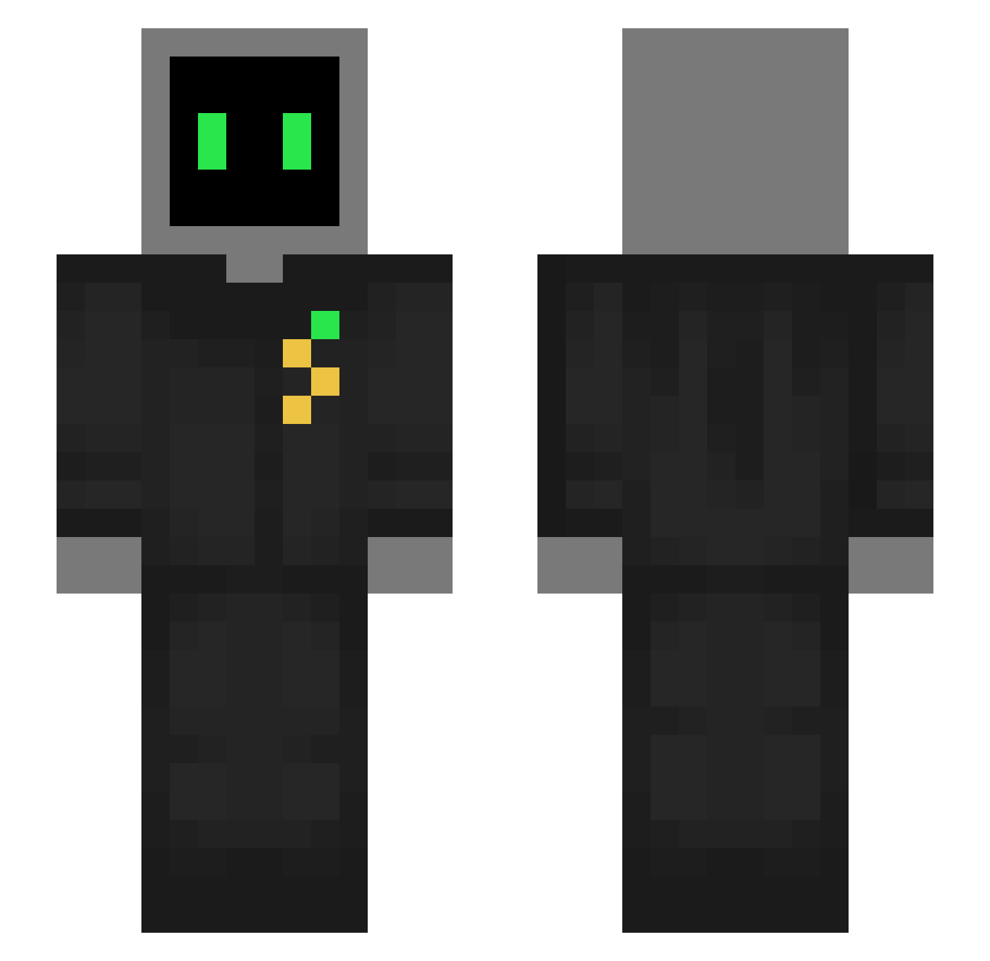 ToastedBreadStuf Minecraft skin, front and back view