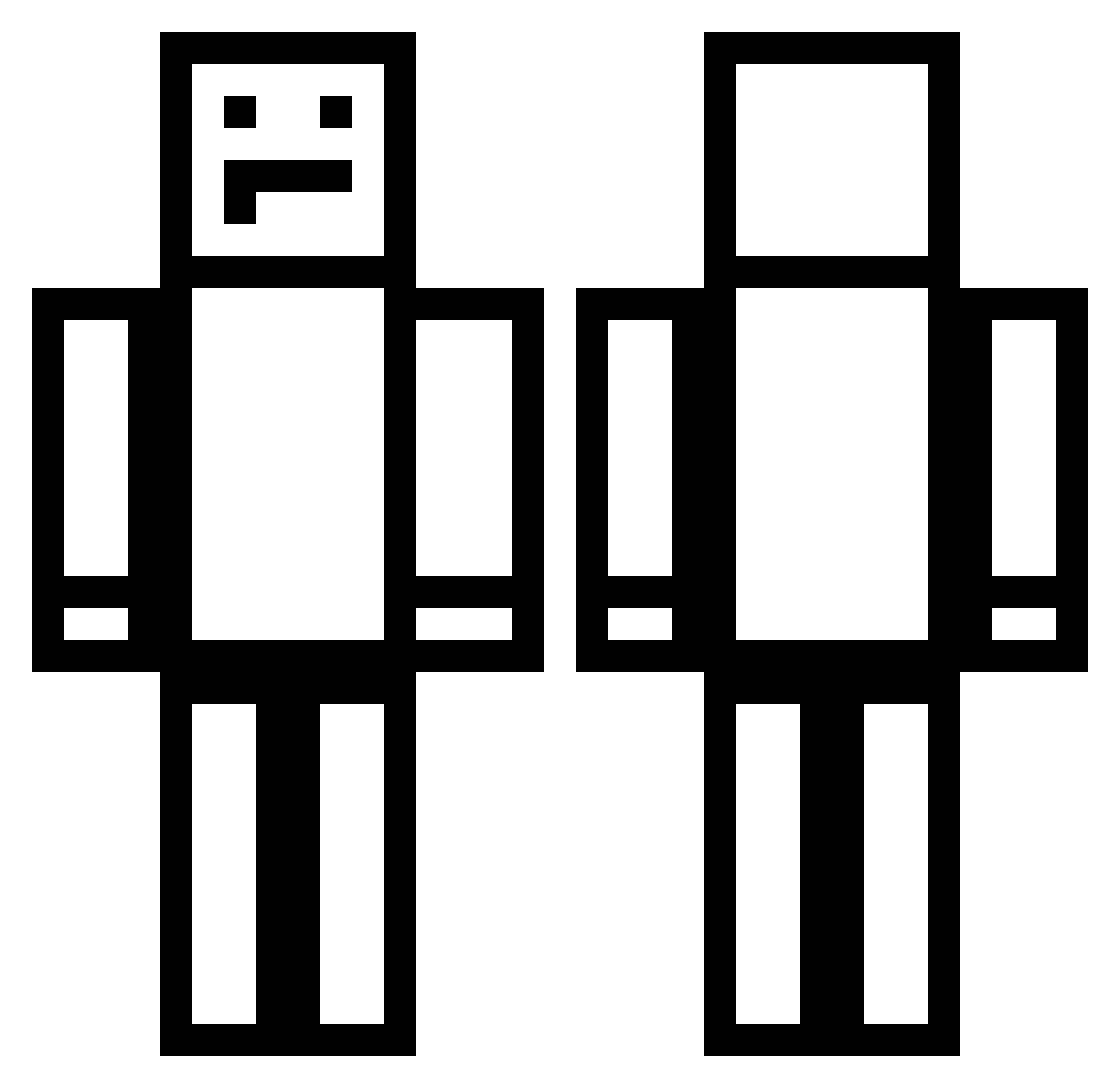 mazeydQ8 Minecraft skin, front and back view