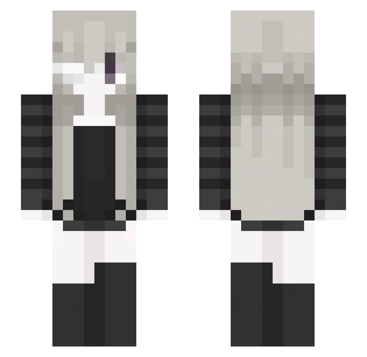 alexvijelie Minecraft skin, front and back view