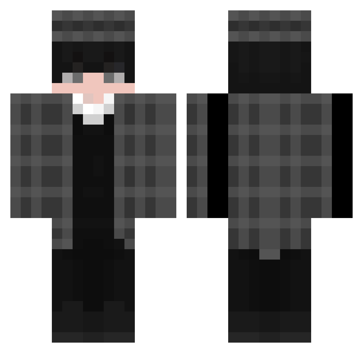 bimbolonezz Minecraft skin, front and back view