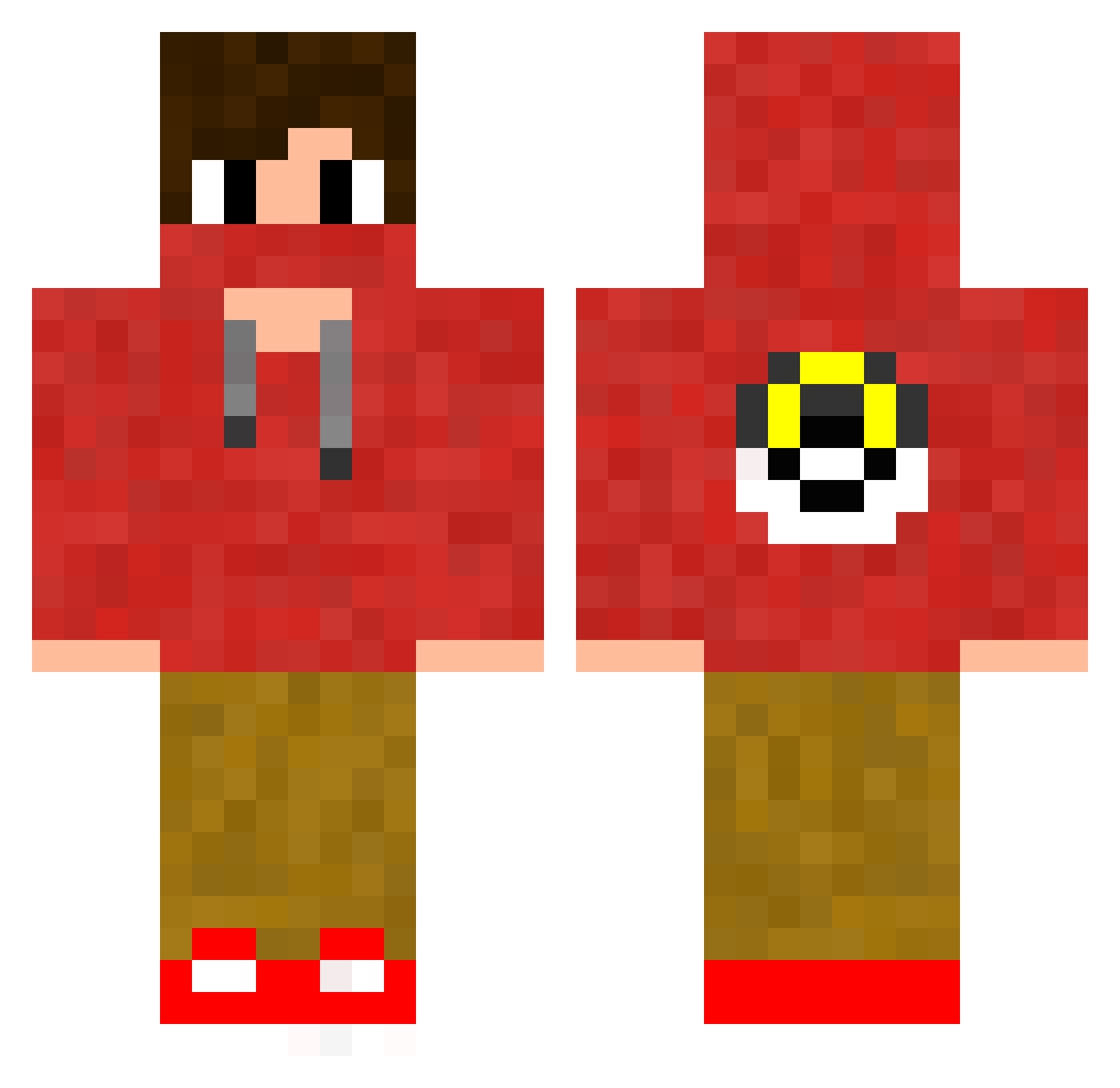 Ousado_BR Minecraft skin, front and back view