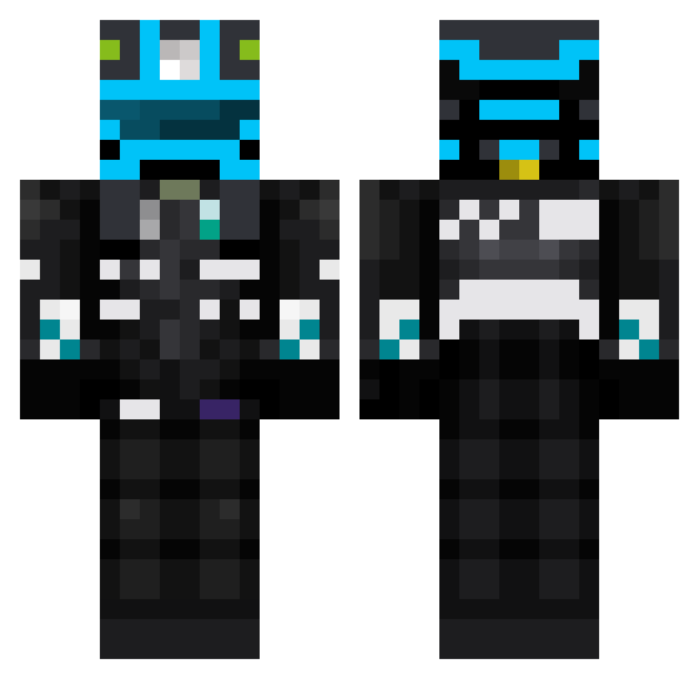 EdgeOfTheEarth Minecraft skin, front and back view