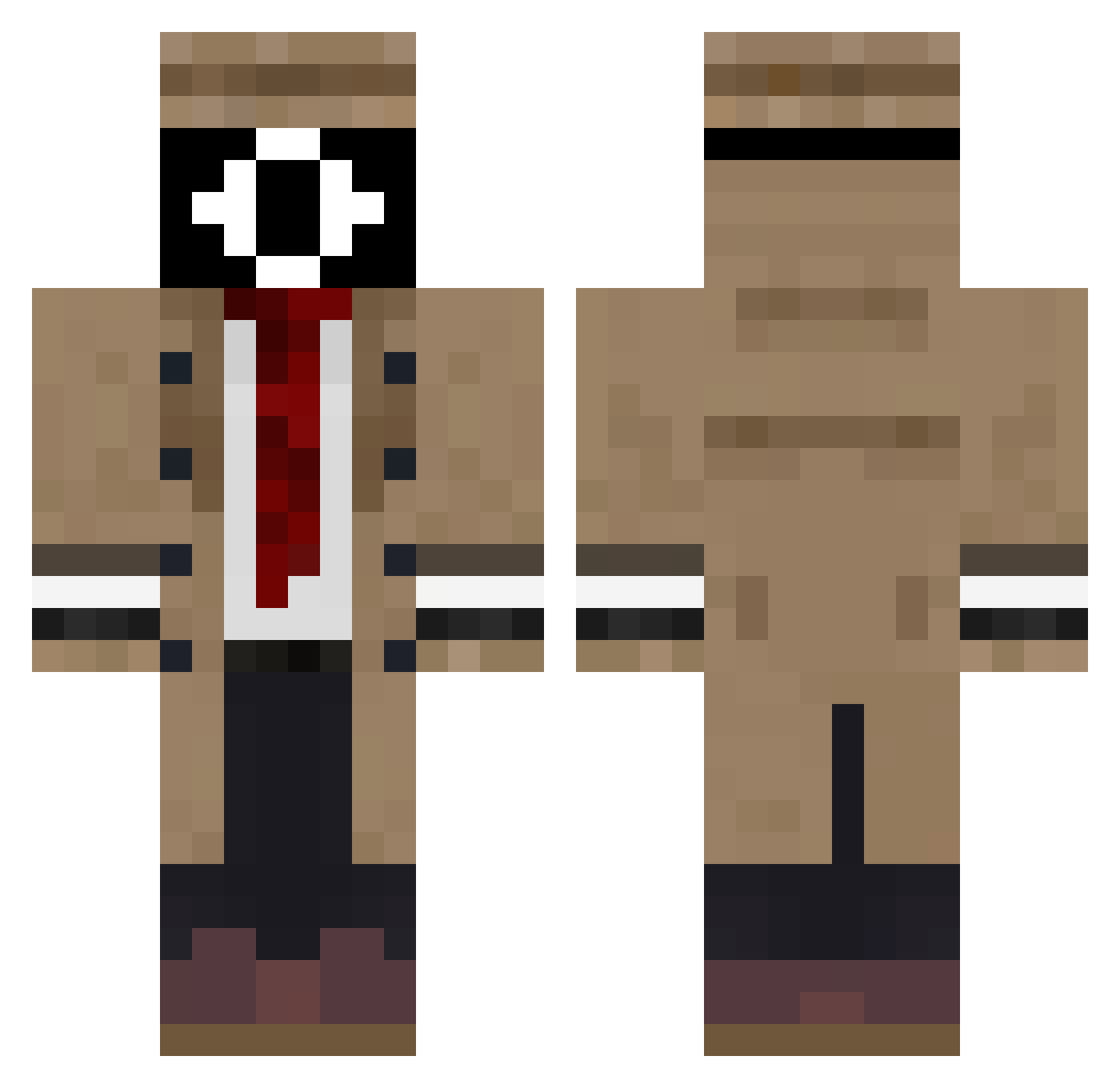 GR8EST_25 Minecraft skin, front and back view