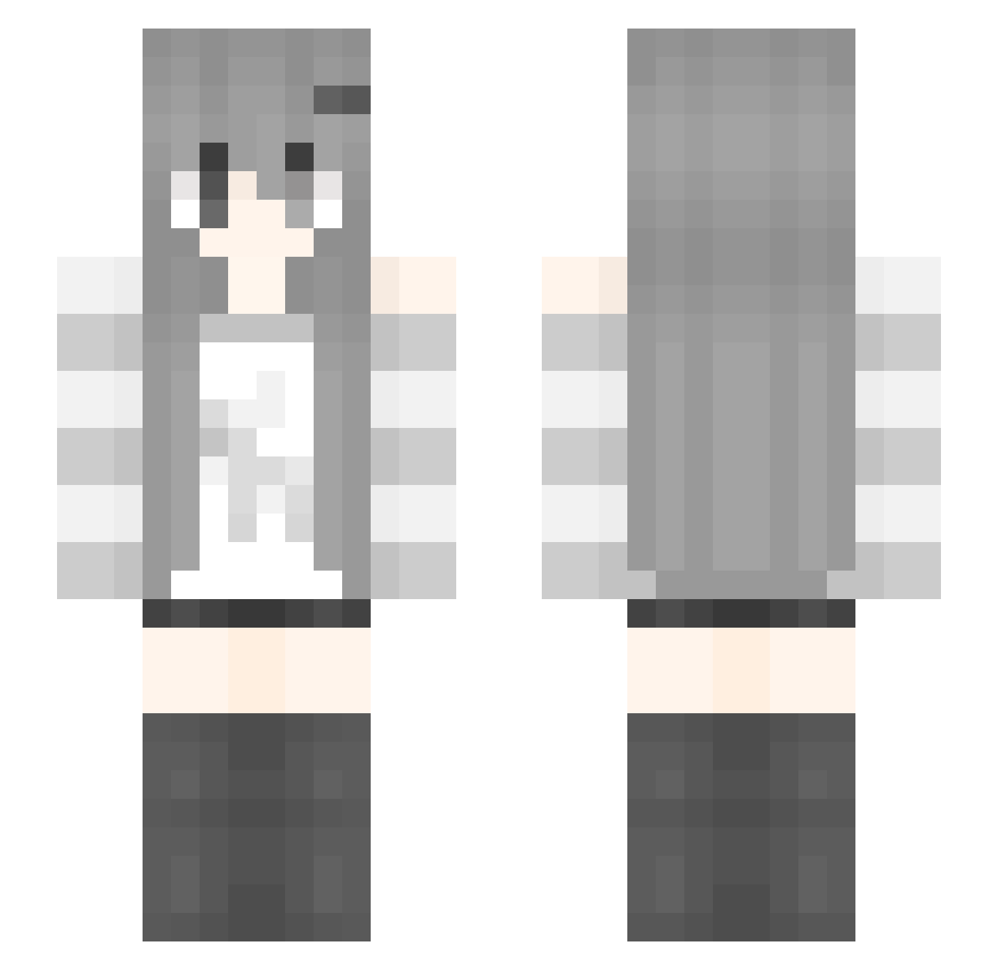Alexiaana Minecraft skin, front and back view