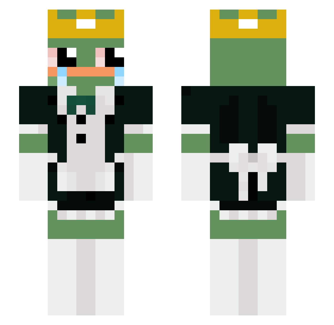 crp_pvpsweat Minecraft skin, front and back view