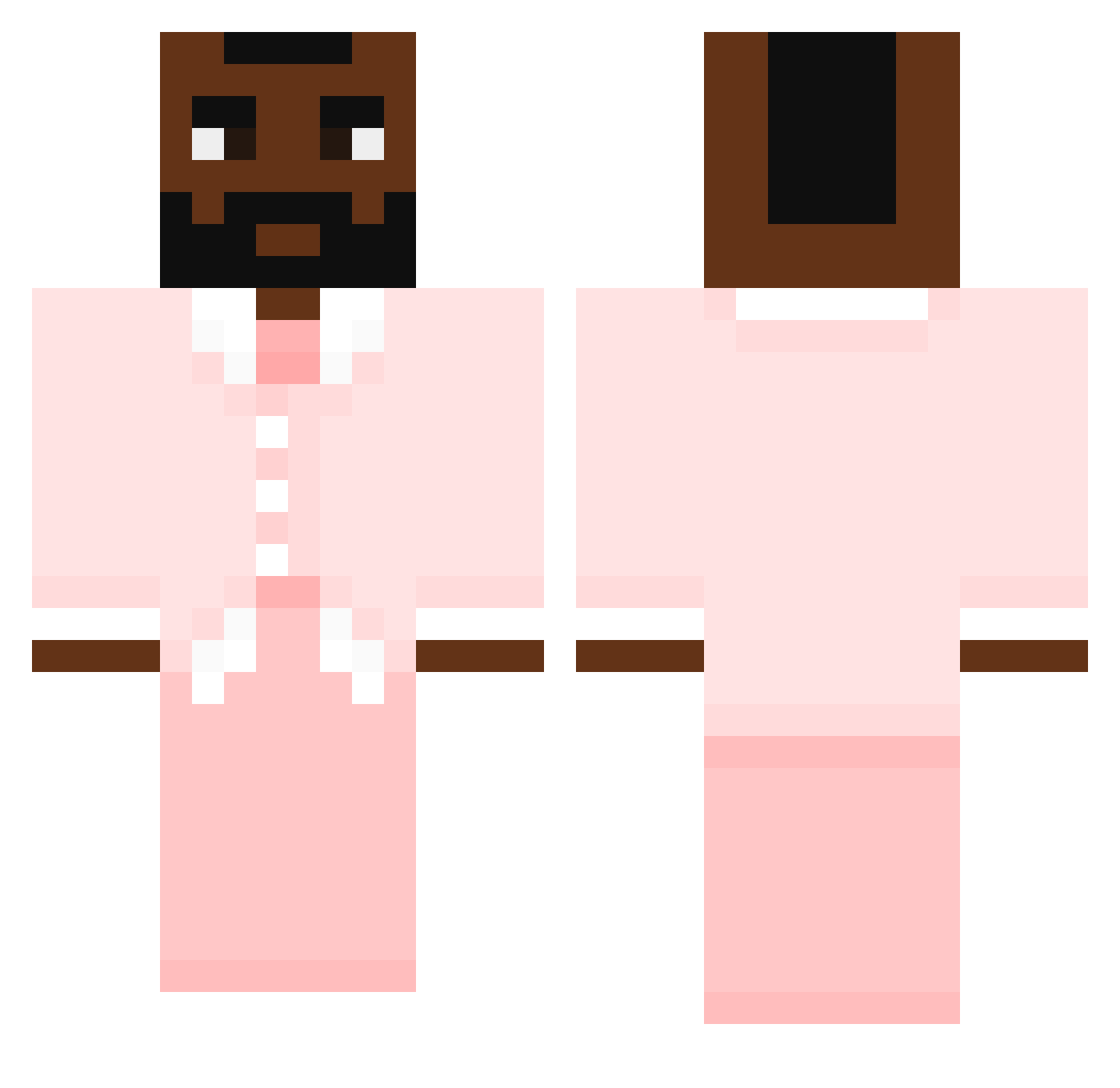 Hangjunie Minecraft skin, front and back view