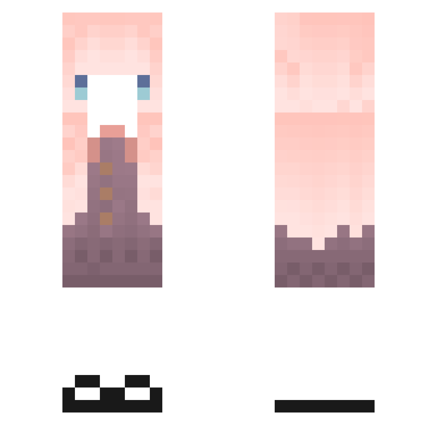 Rattchew1207 Minecraft skin, front and back view