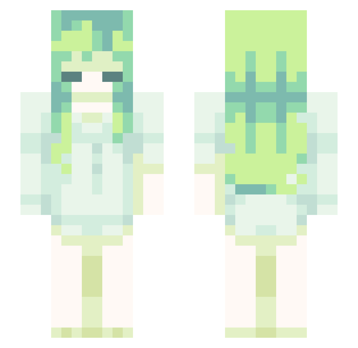 cqitll Minecraft skin, front and back view
