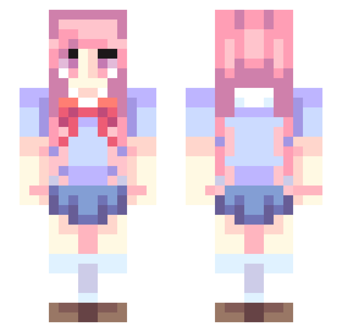 CertifiedRaclst Minecraft skin, front and back view