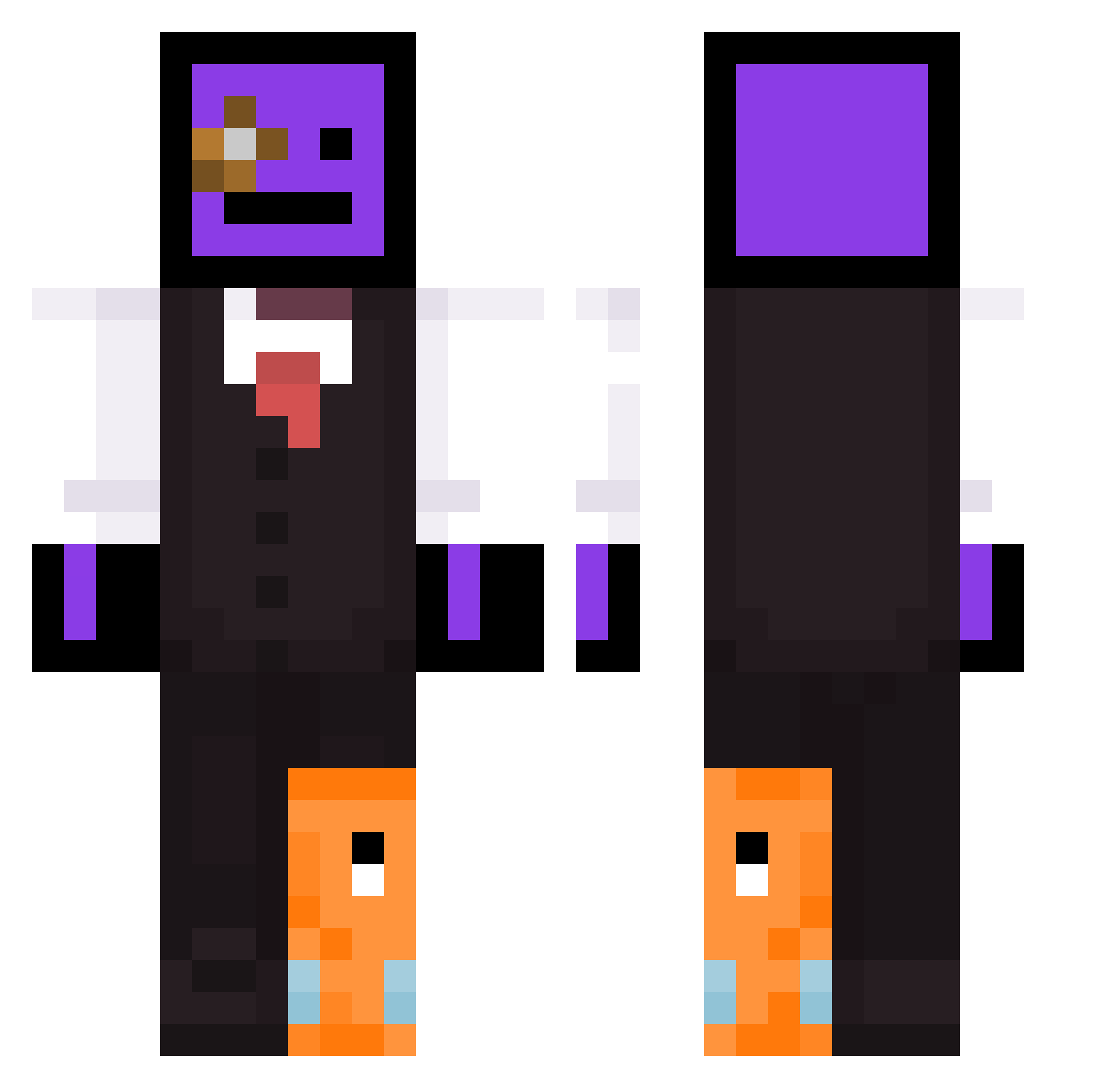 Juicyjuice__ Minecraft skin, front and back view