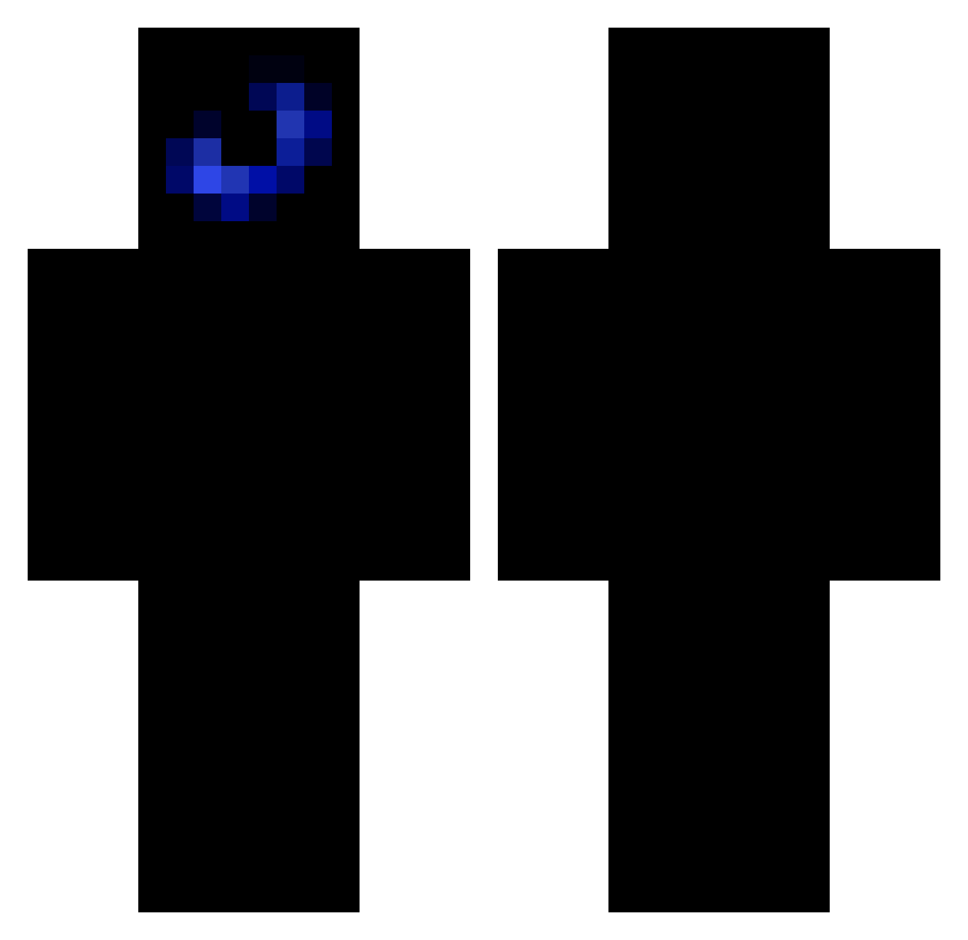 dootydut Minecraft skin, front and back view