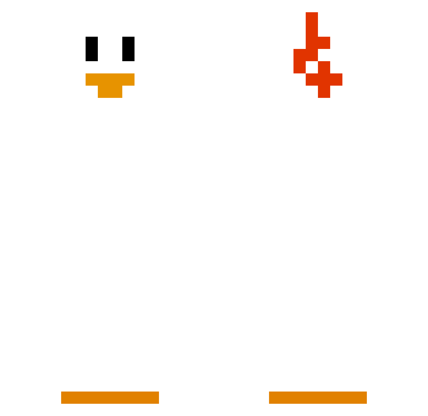 PeriPeriChick3n Minecraft skin, front and back view