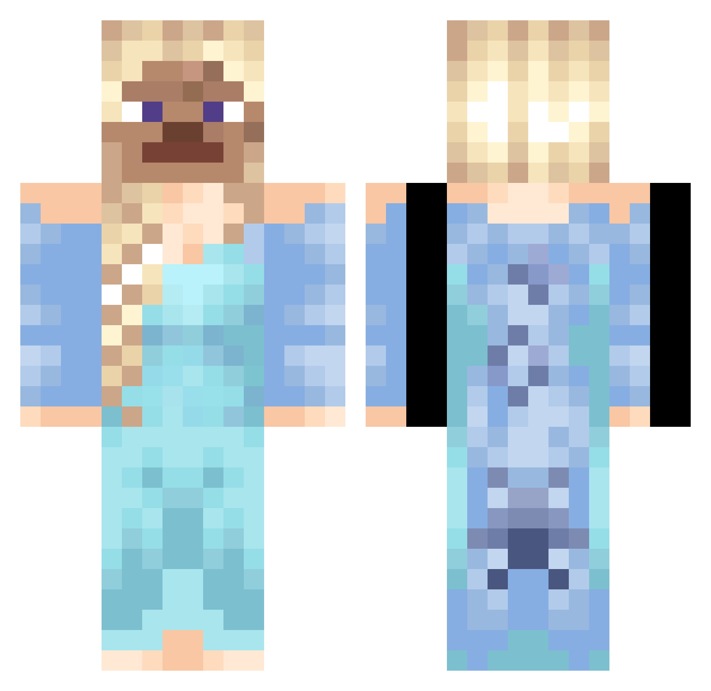 Sulcino4 Minecraft skin, front and back view