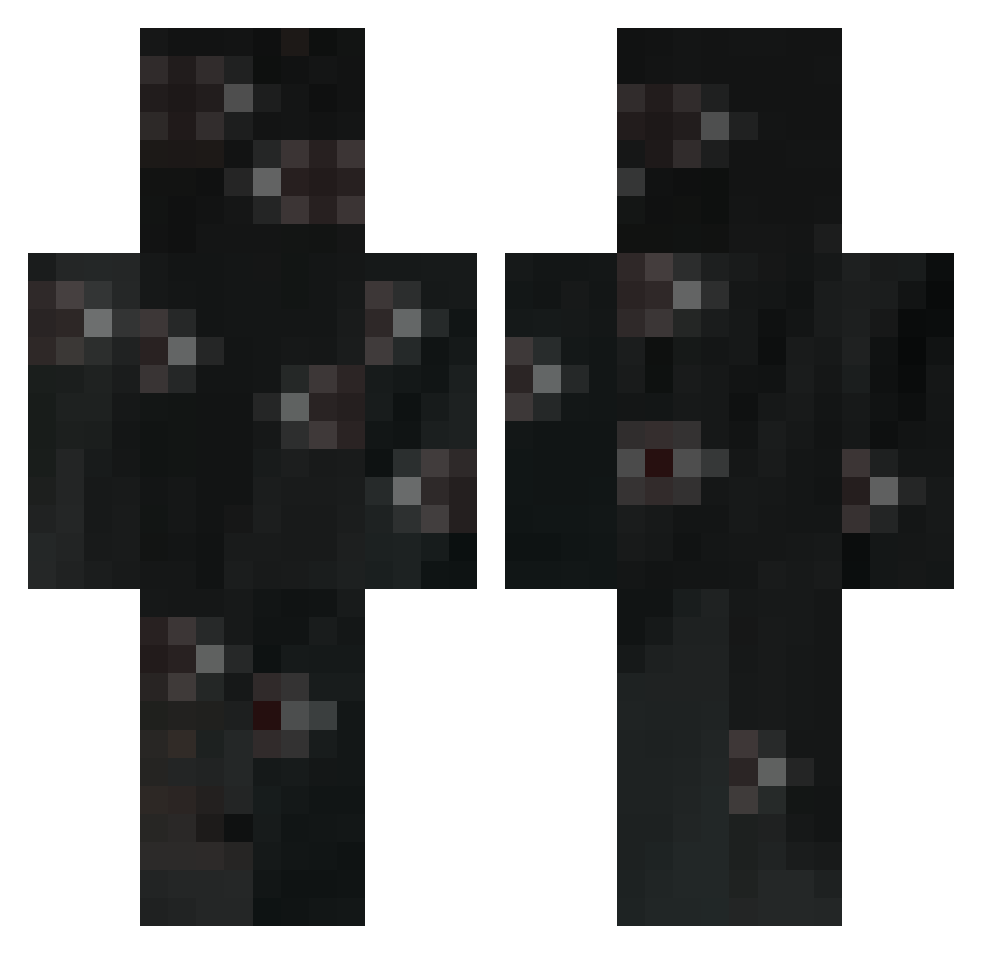 Txyche Minecraft skin, front and back view
