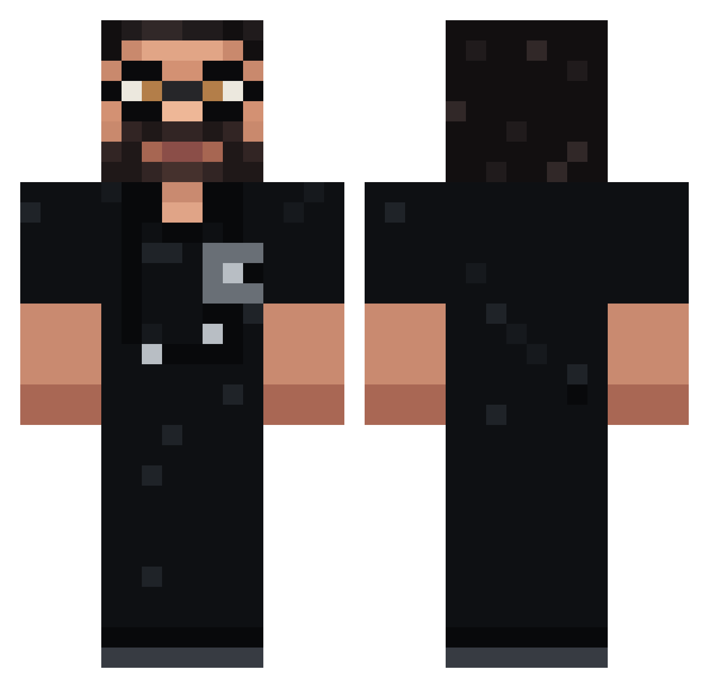 CORONELAJ Minecraft skin, front and back view