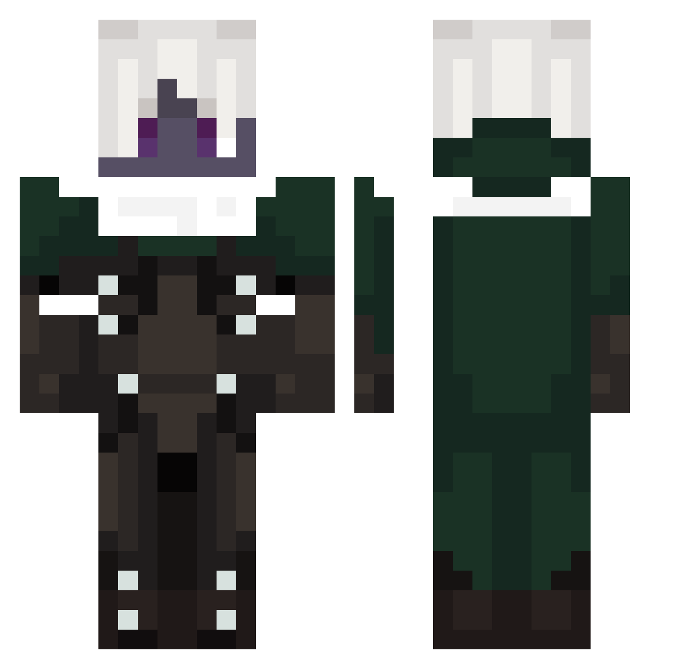 King_Gylfi Minecraft skin, front and back view