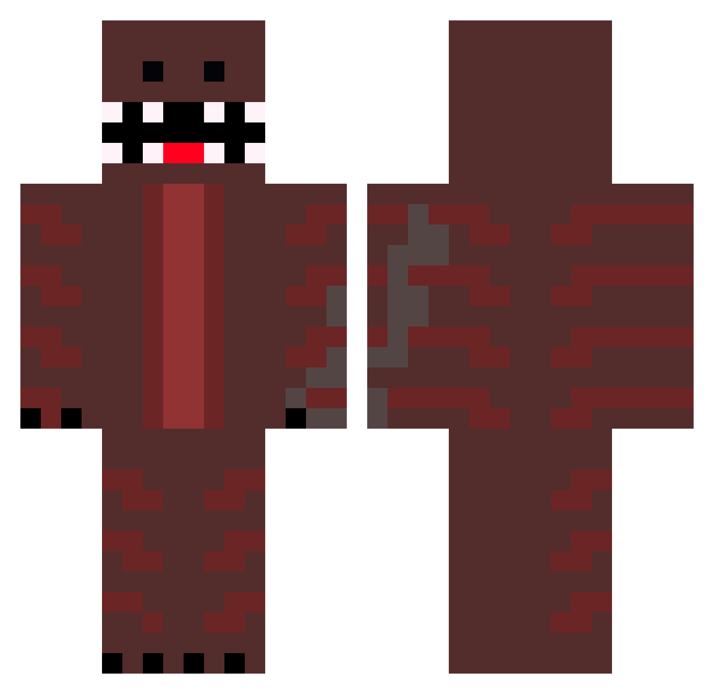 CNBarrhaven2 Minecraft skin, front and back view