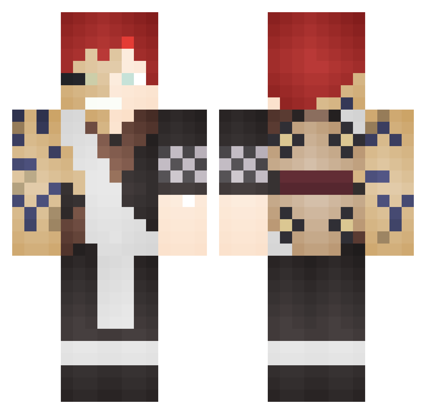 Gara_1 Minecraft skin, front and back view