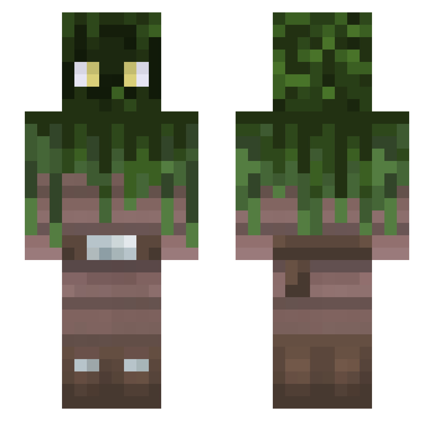 EJBrBr_0 Minecraft skin, front and back view