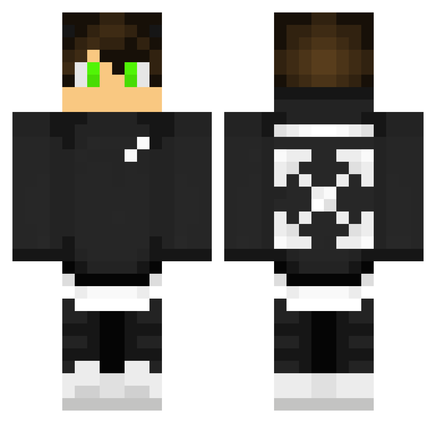Tipps_ Minecraft skin, front and back view