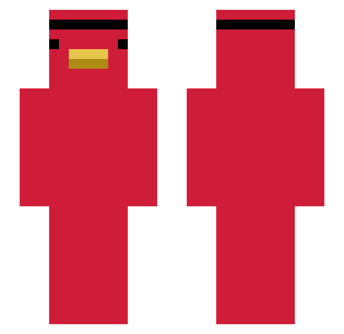 papoga11 Minecraft skin, front and back view