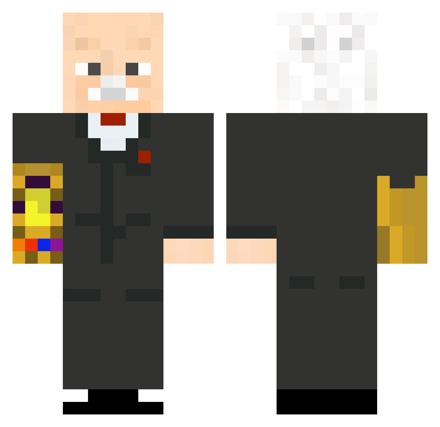 macieej223 Minecraft skin, front and back view